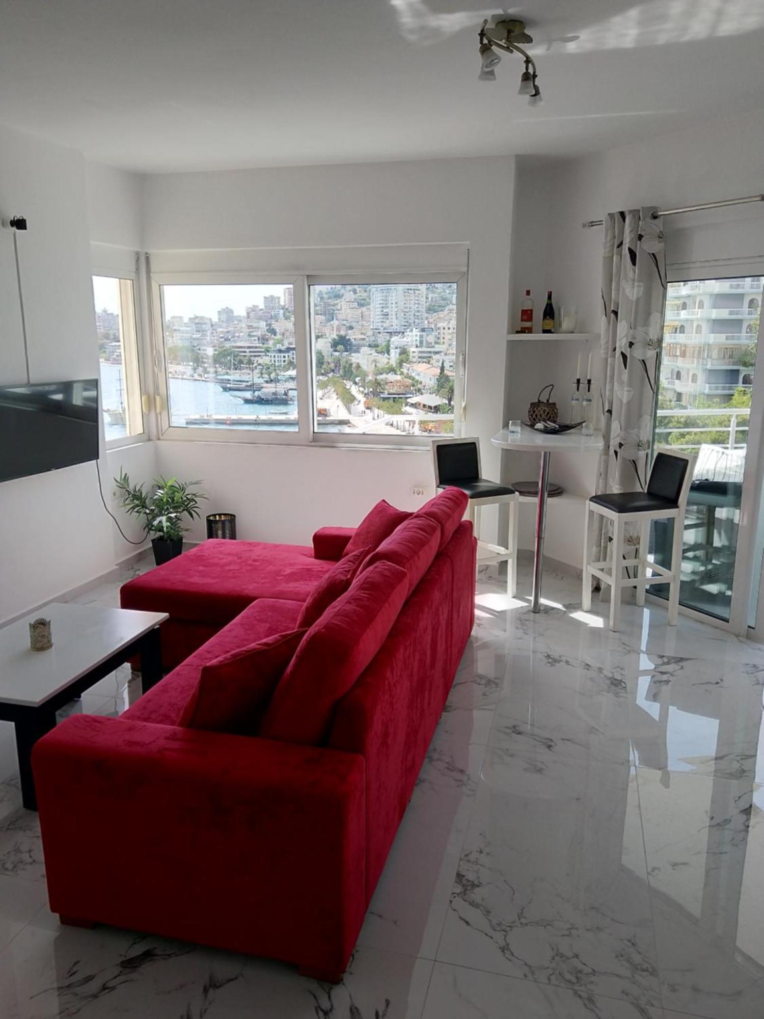 Amazing Sea City View Apartment Sarandë エクステリア 写真